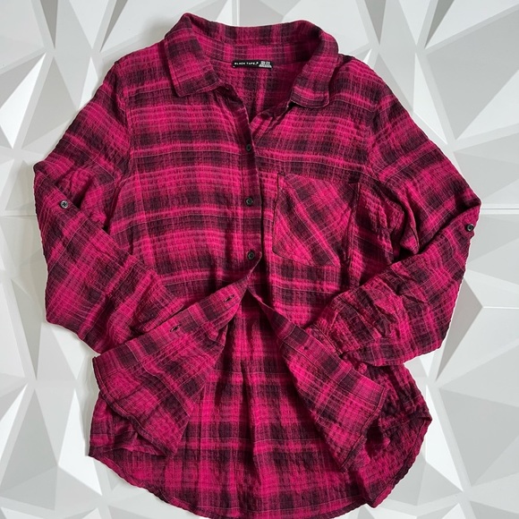 🖤Black Tape 
Women Spread Collar Long Sleeves - Picture 6 of 12